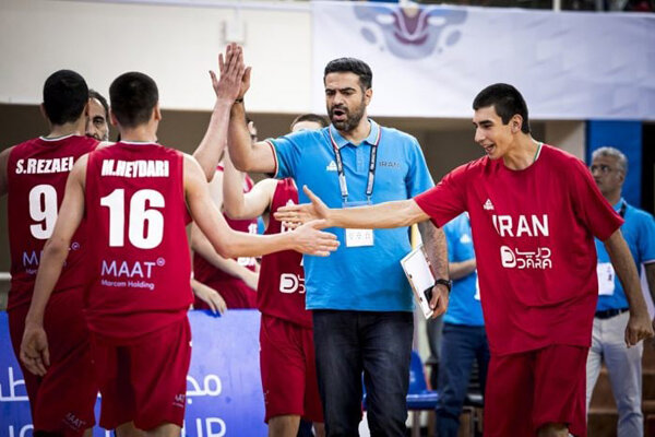 تیم بسکتبال نوجوانان ایران به مرحله یک چهارم نهایی صعود کرد