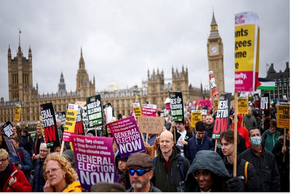 ۱.۵ میلیون نفر روز اعتصاب در انگلیس فقط در یک ماه