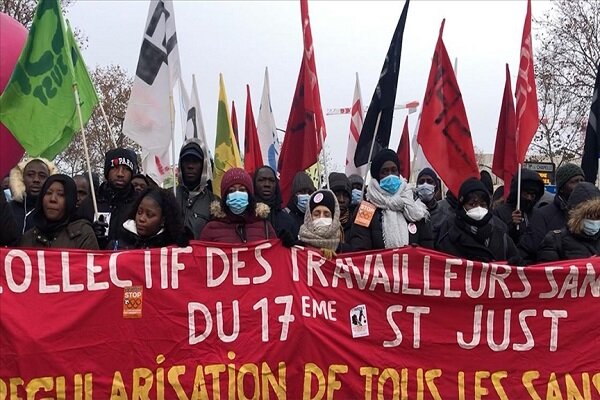 تظاهرات در پاریس علیه نژادپرستی و قانون جدید مهاجرت