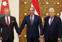 نشست سه جانبه سران مصر، اردن و تشکیلات خودگردان با موضوع فلسطین