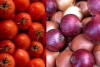 قیمت گوجه فرنگی و پیاز همچنان افزایشی است