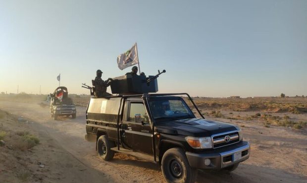کشف تجهیزات جنگی وابسته به عناصر داعش در جنوب سامرا
