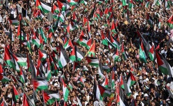 راهپیمایی ضدصهیونیستی اردنی‌ها در پایتخت این کشور+فیلم