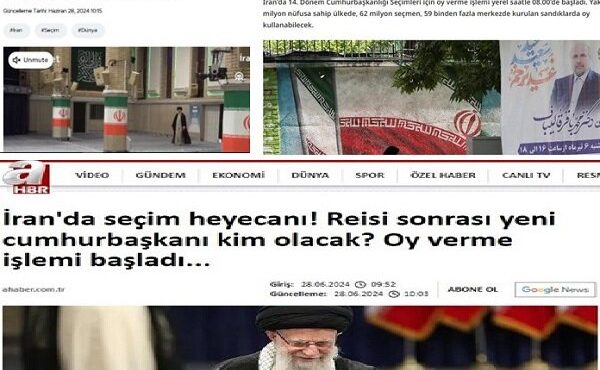 بازتاب گسترده انتخابات ریاست جمهوری ایران در رسانه‌های ترکیه