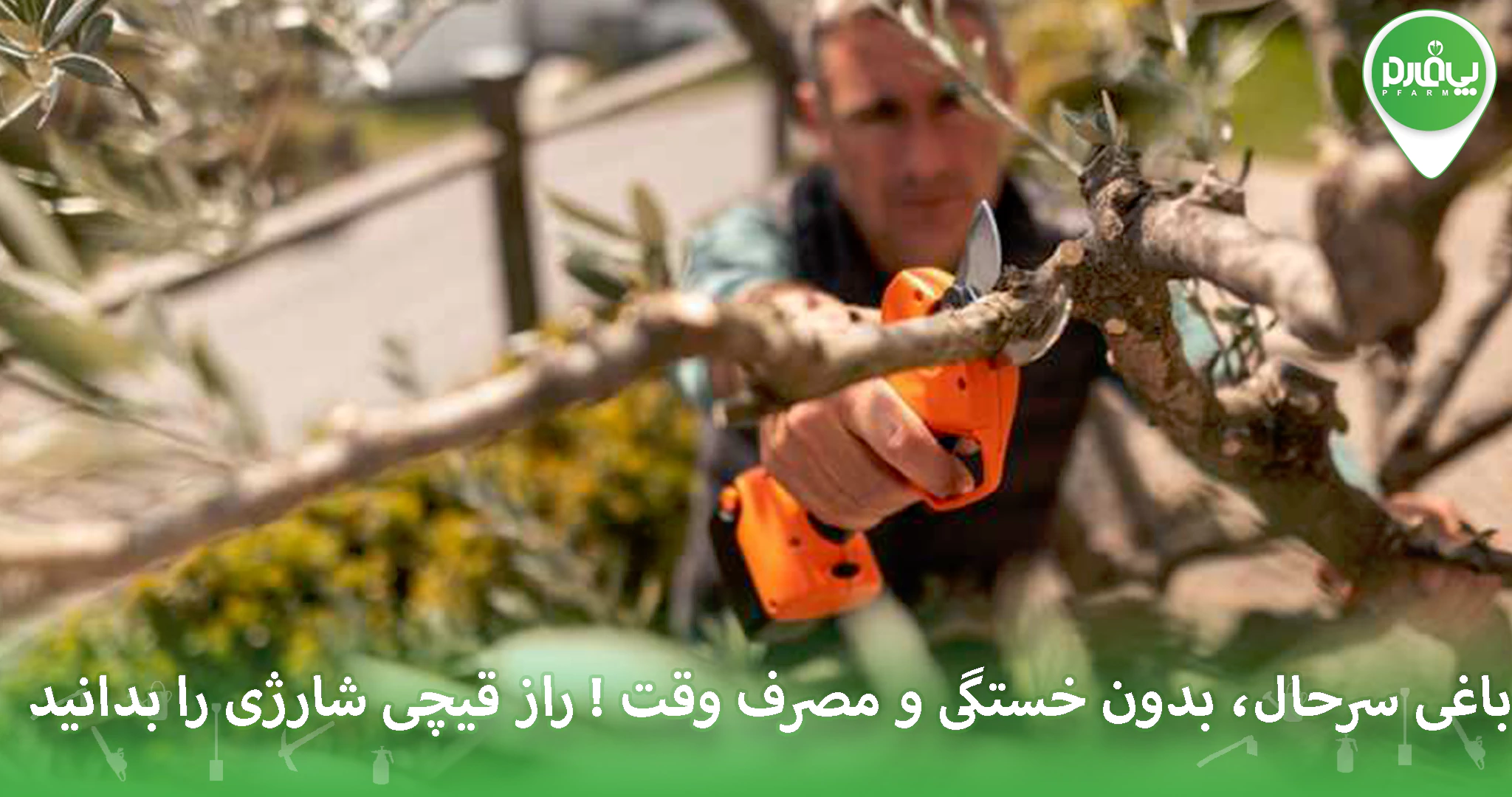 باغی سرحال، بدون خستگی و مصرف وقت ! راز قیچی شارژی را بدانید